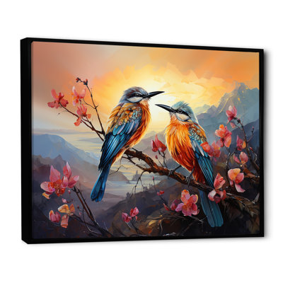 Birds Of Paradise Sunset sur toile