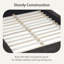 Structure de lit tapissier grand lit en chenille grand format, lit plateforme avec tête de lit à oreilles-446614097-458068668