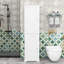 Grande armoire de rangement pour salle de bain avec tiroir, tablettes réglables et tablettes de porte-2129291770