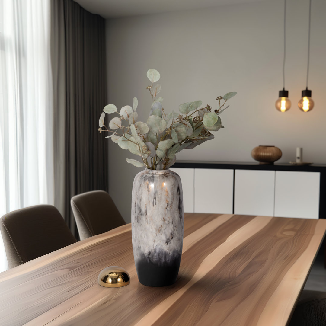 Neutral Ceramic Jar Stoneware Vase with Lid Everly Quinn 