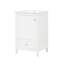 Meuble-lavabo élégant avec lavabo, rangement spacieux et design moderne pour un espace de salle de bain fonctionnel et élégant.