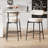 Emmorie Modern Counter Height Bar Stools , 28 Inch Upholstered Barstools with Curved Open Back & Round Seat, Plush Bouclé Fabric Bar Chairs for Kitchen Island, Dining Counter & Home Bar, Comfortable & Stylish (Set of 4)-1729781097