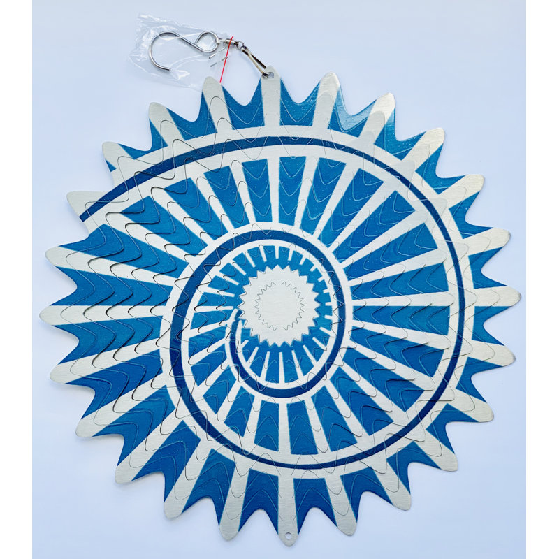 Curameng Weather Resistant Metal Abstract Rotator
