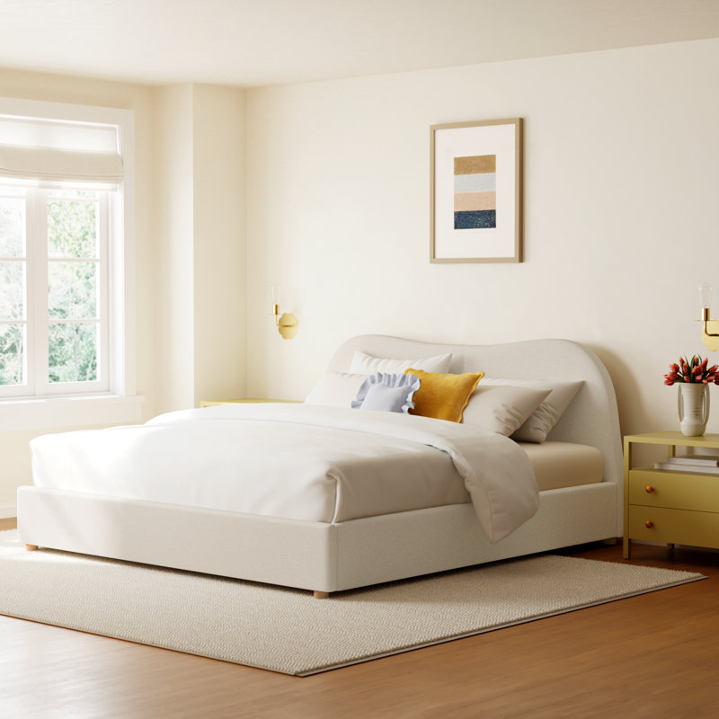 Kiren Upholstered Boucle Bed, King
