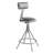 6500 Series Backed Adjustable Height Ergonomic Lab Stool with Footring