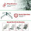 Arbre de Noël enneigé 7 pi - Arbre en PVC mince avec 469 pointes enneigées, conception peu encombrante, effet de neige réaliste, support en métal robuste, installation facile-1133489397