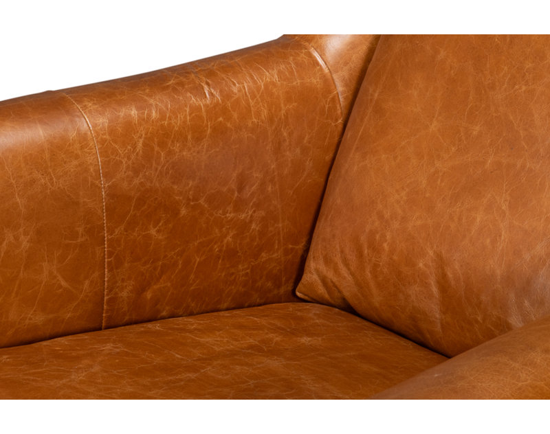 Vandike Club Chair, Light Brown