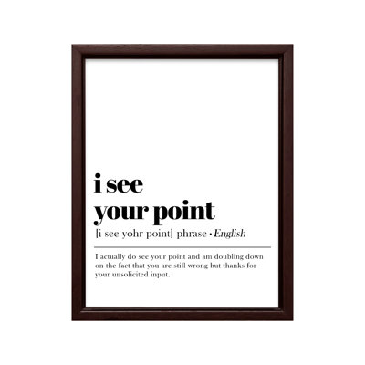 I See Your Point