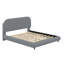 Lit plateforme tapissier au design courbé élégant-17640536