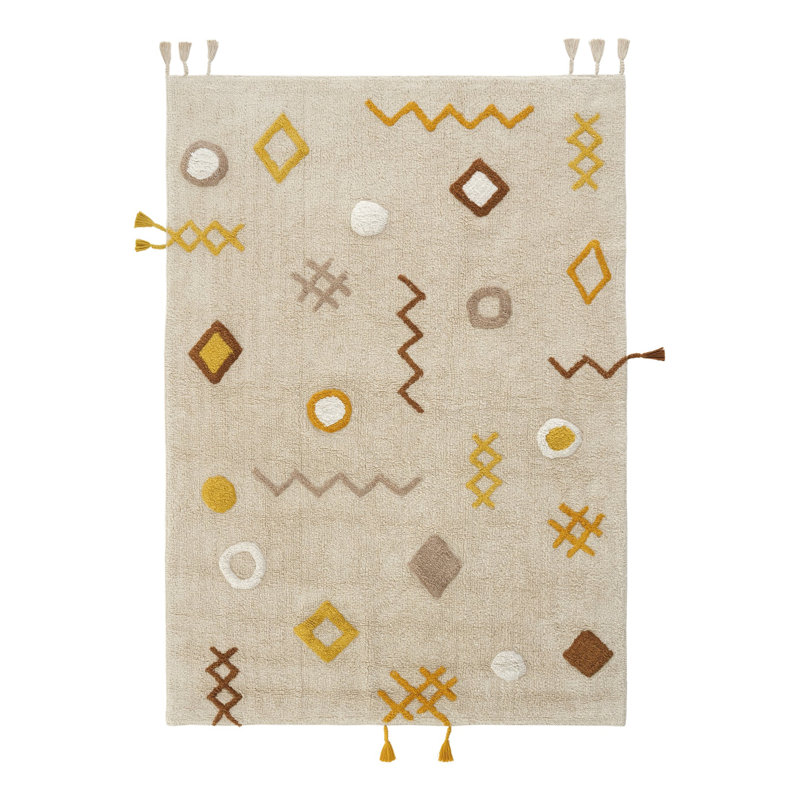 Hopkinton Rectangle 47.24 cm x 70.87 cm Geometric Cotton Indoor / Outdoor Area Rug