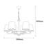 Lustre classique 6 lumières à abat-jour Noah-653393010