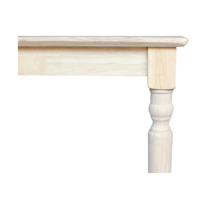 Turned Solid Wood Top Dining Table