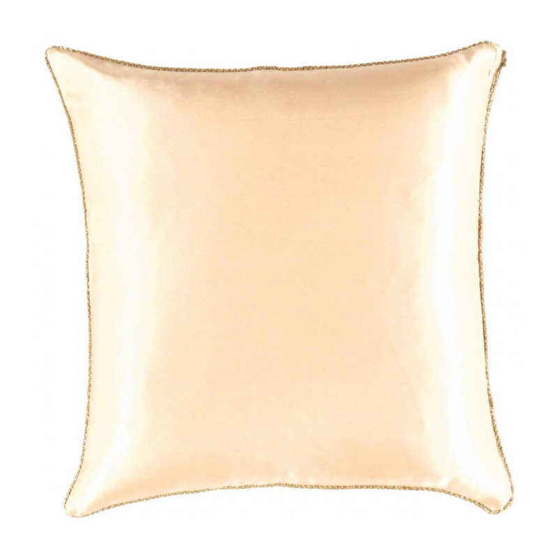 Coussin persan en soie 20 po, Cachemire beige