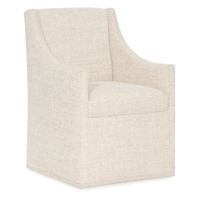 Eleana Castered Upholstered Arm Chair