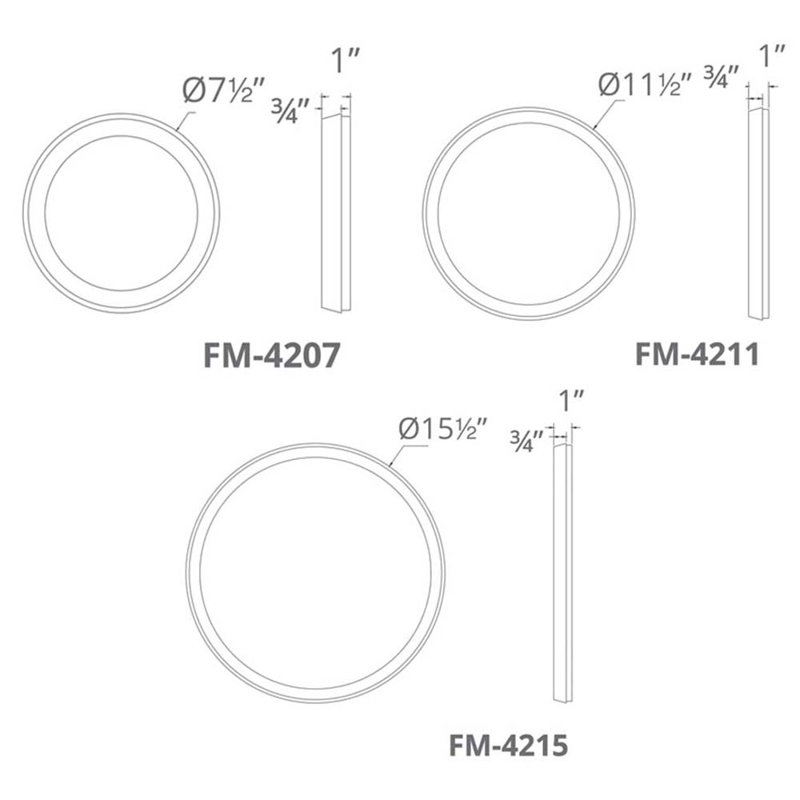 Sleek Argo Edge-Lit LED Flush Mount in Brushed Nickel