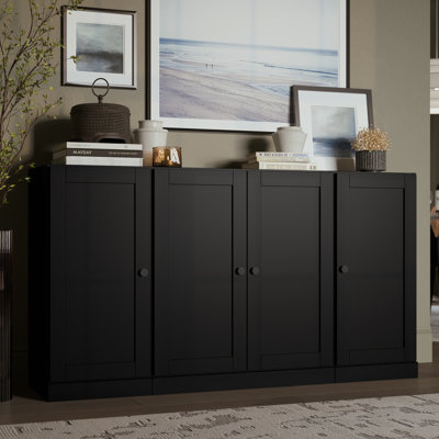 Palace Imports 100% Solid Wood 65" Sideboard with Shaker Doors and Adjustable Shelves