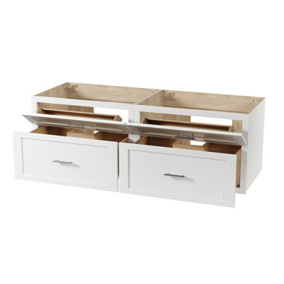 Meuble-lavabo mural flottant double 60 po Disar