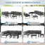 Grey Adjustable Reclining Outdoor Garden Sofa Set with 4-Position Backrest, Full Cushions & Aluminum Frame for Patio Balcony