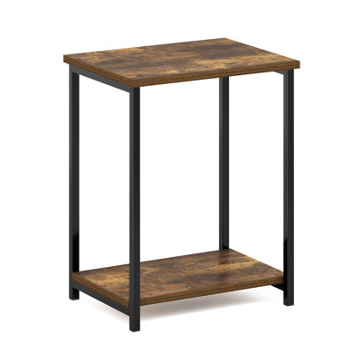 Height Side Table with Shelves