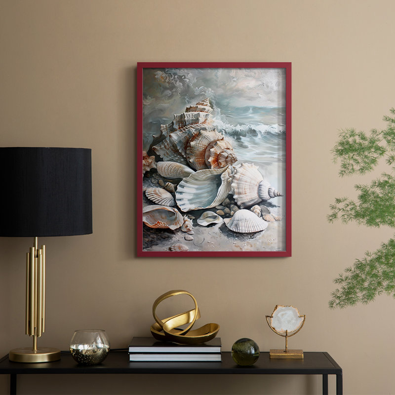 NAUTICAL Series CCXC - reproduction encadrée de qualité supérieure - prête à être accrochée - aucun clou requis, Noir