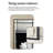 Nordic Hd Full Length Mirror, Square Painted Metal Frame-129884916
