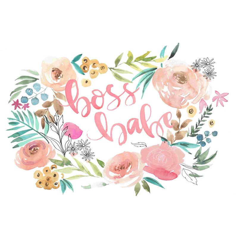 «Boss Babe I» par Jennifer Paxton Parker, reproduction sur toile tendue, H 32 po x l 48 po