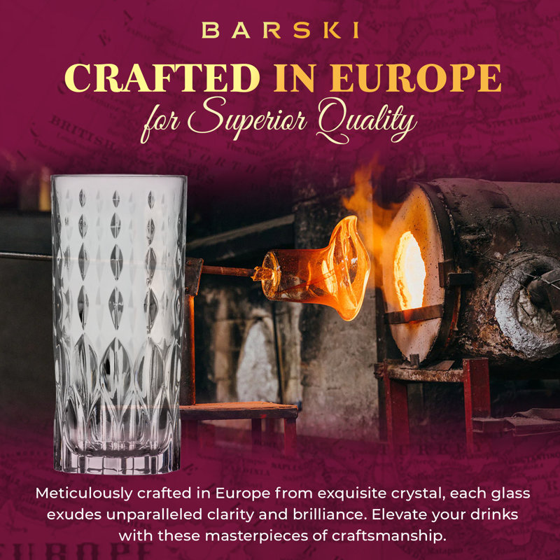 Highball Glass - Verres à boire - Ensemble de 4 - Gobelets Hiball - 13 oz