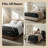 Restonic ComfortCare Hybrid Heartland Firm Mattress, California King, Black White, Cooling Gel Foam with Patented Marvelous Middle Support-621331952