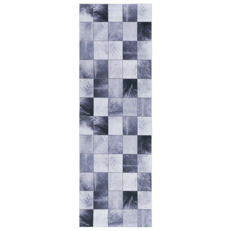 Brenndan Performance Machine Washable Geometric Rug, Runner 2'6" x 8'