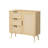 Modern Rattan Wood Dresser & Storage Cabinet – Sideboard for Bedroom, Living Room, Entryway, or Hallway