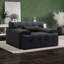 Fauteuil d'appoint surdimensionné et capitonné Kapedes-1228824073