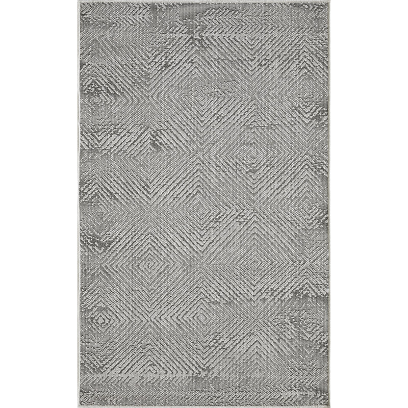 Tapis gris Jaagruti, Rectangle 3 pi x 5 pi