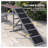 PawHut Wooden Dog Agility Ramp with Safety Bar, Non-Slip Surface, Pet Obstacle Course for Backyard Training, Gray