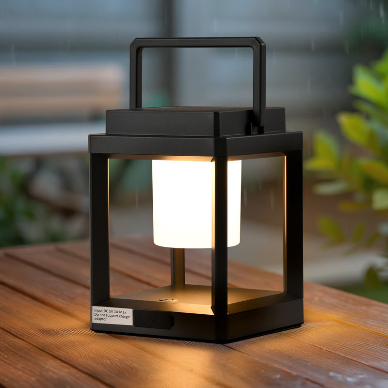 Paquet de 2 lumières d'extérieur portatives solaires USB 2 en 1, blanc chaud rechargeable 3000k à DEL, étanche à l'eau et à commande tactile IP44