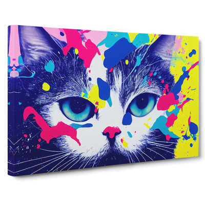 Cat Splash Vol.6 Abstract - Wrapped Canvas