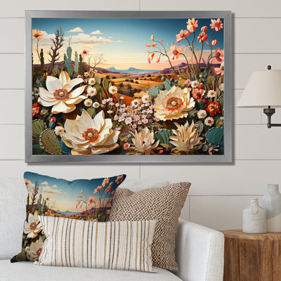 «Modern Cactus Country Charm I», reproduction sur toile