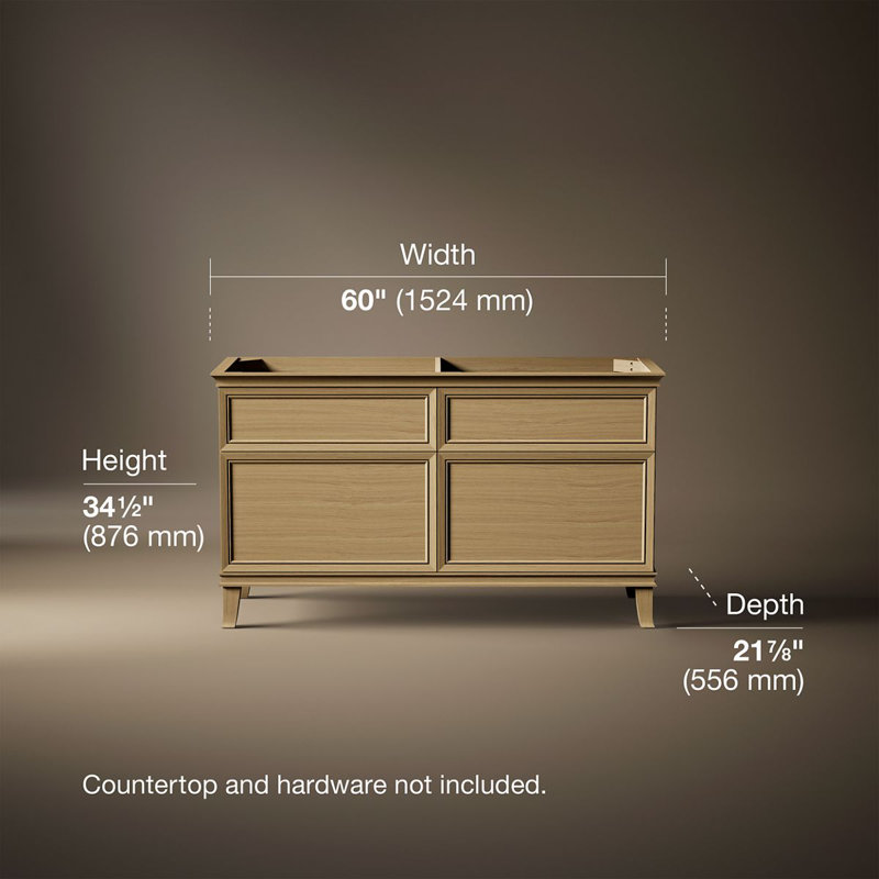 Artifacts Vanity 60 Inches, Cream