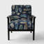 Fauteuil rembourré à motif floral Indigold