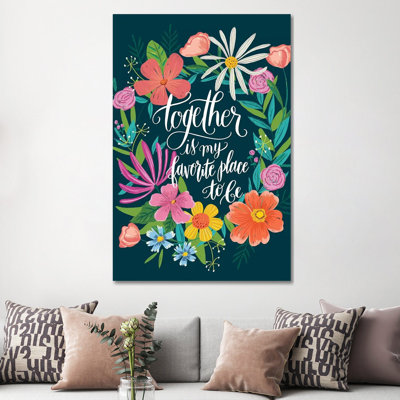 Floral Radiance I by Amanda Mcgee - Wrapped Canvas Painting