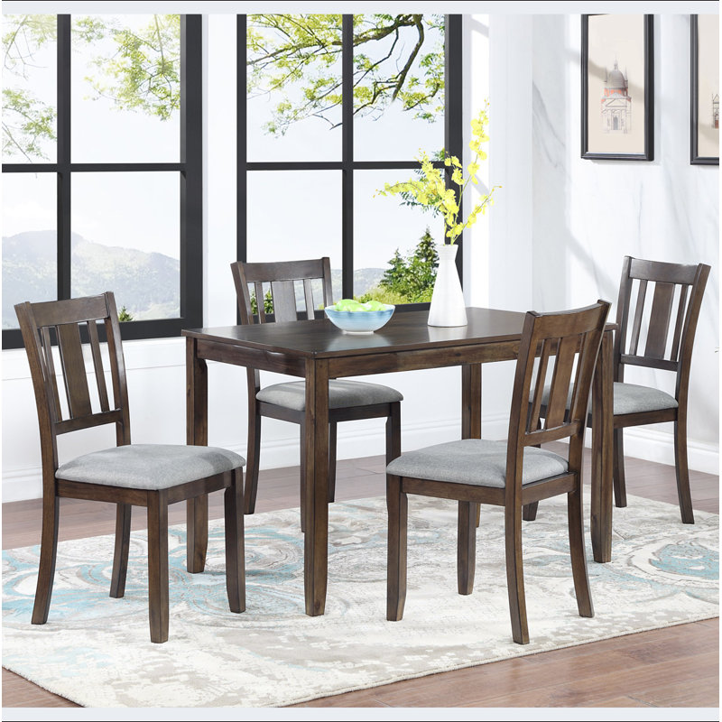 Table de salle à manger en bois rectangulaire, table de cuisine pour petit espace, table de salle à manger pour 4 personnes, SEULEMENT LA TABLE
