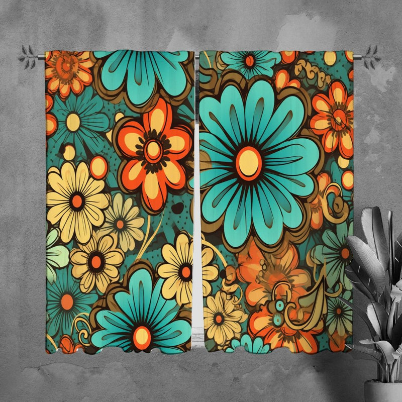 Trekwon Polyester Room Darkening Curtain Pair, L 40 po x L 82 po
