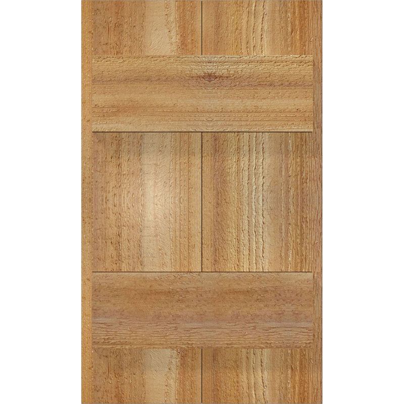 TimberCraft 5 3/8 "planches jointes à panneaux n-batten, cèdre rouge de l'Ouest (par paire), 10 3/4 po, 81 po