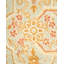 Tapis jaune en laine noué à la main de conception unique 8 pi 1 po x 10 pi 4 po Ohlone