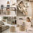18" Wide Natural Jute Pouf Ottoman Hand-Braided Round Farmhouse Footrest Pouffe Floor Cushion For Living Room Bedroom(18" L*18" W*16" H)-2064443696