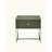 Grey oak and chrome surface edge table
