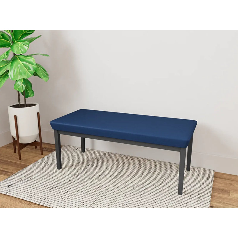 Banc en acier Lenox, Gris anthracite, Bleu impérial Patriot Plus