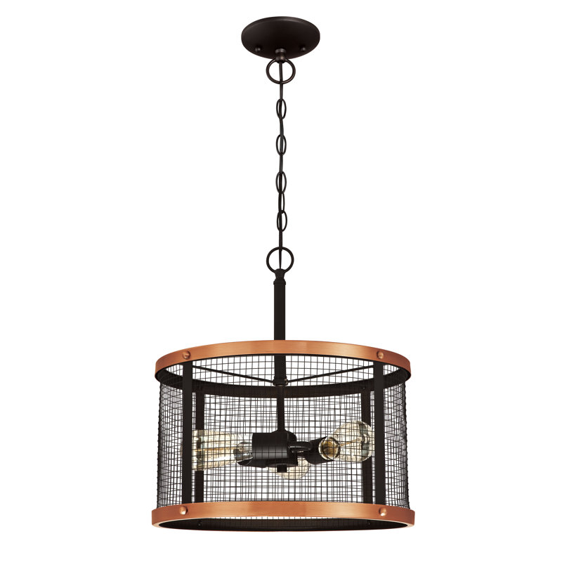 Mirador 3 - Light Bronze Drum Pendant