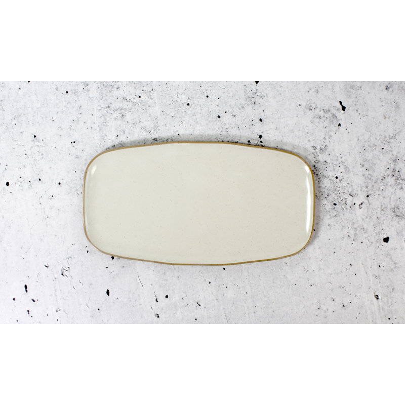 Host Marl Melamine Platter, Cream