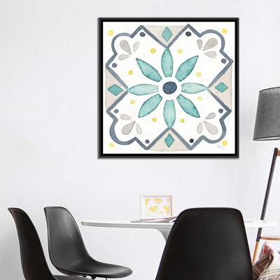 « jardin escapade tile v white », reproduction de photo sur toile