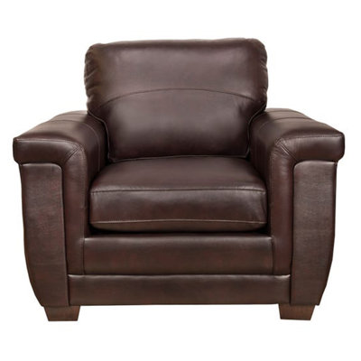 Fauteuil assorti en cuir l 43 po